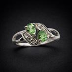 Zonder minimumprijs - Ring Zilver - Peridot (Gecertificeerd), Nieuw