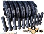 ZWARTE Spacers AUDI A3 A4 A6 A8 Q3 5x112 57,1 Spoorverbreder, Auto diversen, Ophalen of Verzenden