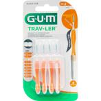 6x GUM Trav-Ler Ragers Oranje 0.9mm 4 stuks, Nieuw, Verzenden