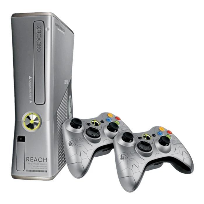 Microsoft Xbox 360 S (Slim) Console - Limited Edition Halo R, Spelcomputers en Games, Spelcomputers | Xbox | Accessoires, Zo goed als nieuw