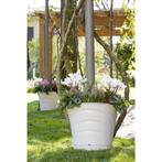 Bama Tulipano Bloempot 5L 34.5x19x30 cm 4 Stuks Wit, Huis en Inrichting, Verzenden, Nieuw