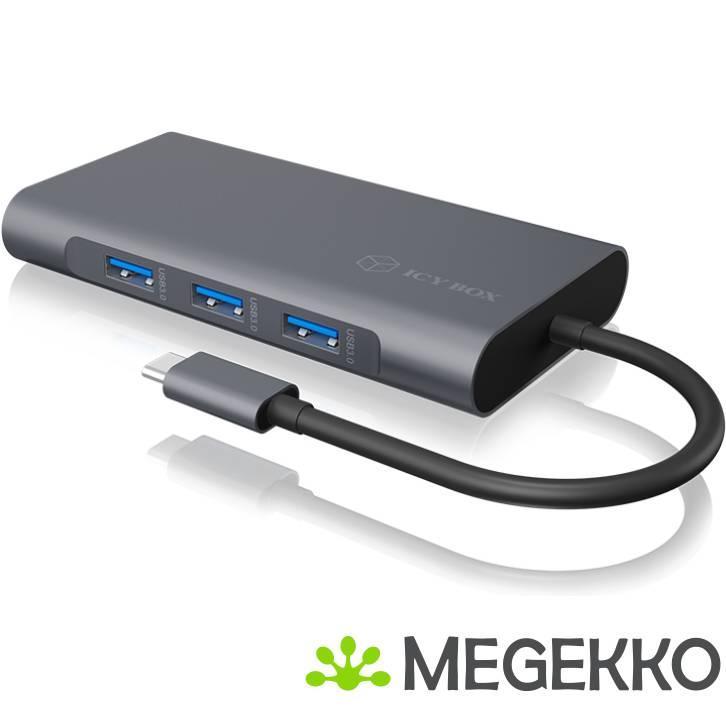 ICY BOX IB-DK4040-CPD notebook dock & poortreplicator, Computers en Software, Windows Laptops, Nieuw, Verzenden