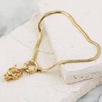 Handmade - Schakelarmband - 14 karaat Geel goud - Puma met