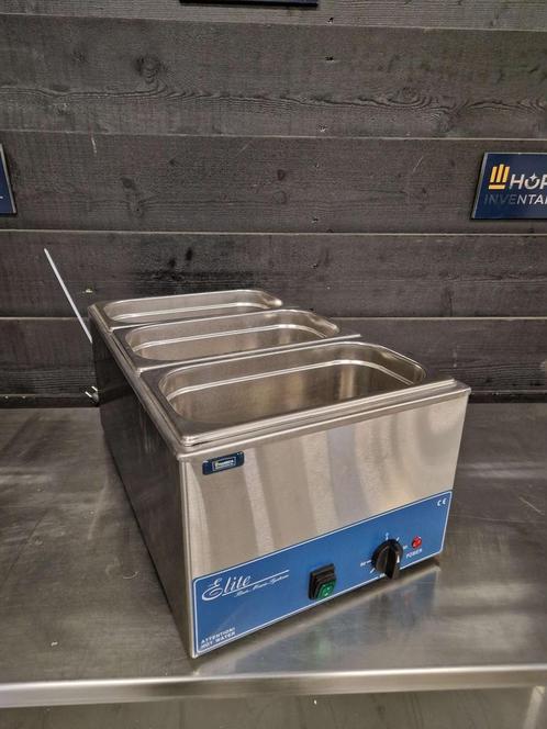 Au bain-marie | Elite | 3x 1/3 GN bakken | 230V | RVS, Zakelijke goederen, Horeca | Keukenapparatuur, Gebruikt, RVS Meubilair