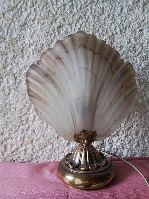 classique - lampe verre - Lamp - schelpdier - glas van lood, Antiek en Kunst, Curiosa en Brocante