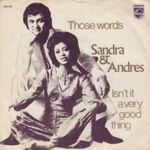 vinyl single 7 inch - Sandra &amp; Andres - Those Words /..., Cd's en Dvd's, Vinyl Singles, Zo goed als nieuw, Verzenden