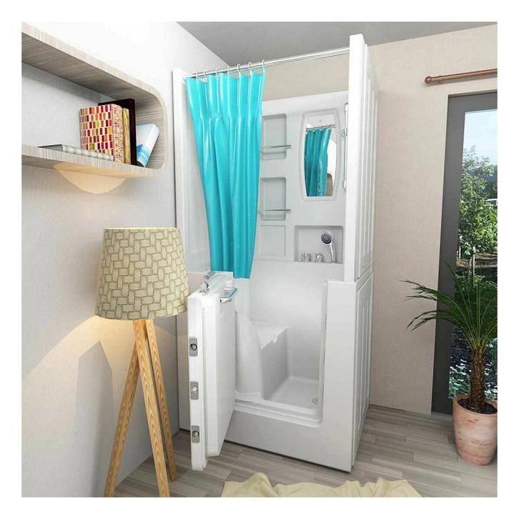 Instap Zitbad Flush Links Met Douche Opbouw 100X78X113, Doe-het-zelf en Verbouw, Sanitair, Nieuw, Ophalen of Verzenden