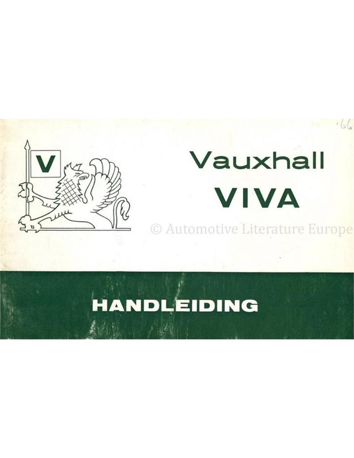 1966 VAUXHALL VIVA INSTRUCTIEBOEKJE NEDERLANDS, Auto diversen, Handleidingen en Instructieboekjes
