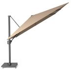 Challenger T1 zweefparasol 300x300 cm taupe  met, Tuin en Terras, Parasols, Ophalen of Verzenden, Nieuw
