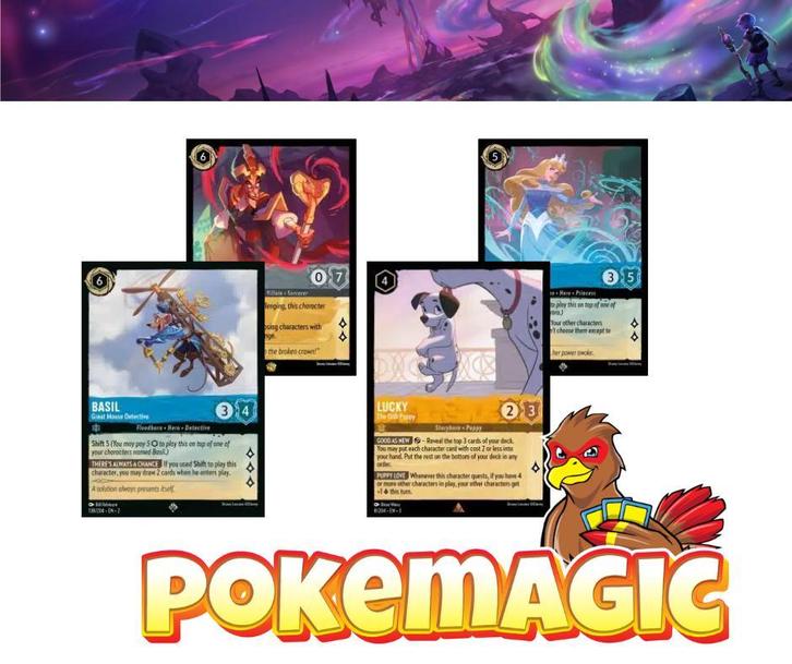 1000+ verschillende Disney Lorcana kaarten op voorraad!, Hobby en Vrije tijd, Verzamelkaartspellen | Overige, Meerdere kaarten