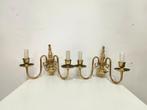 Wandkandelaar (2) - Franse wandlampen - Brons, Messing - Een