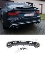 RS7 Look Diffuser + Uitlaat sierstukken voor Audi A7 4G, Nieuw, Achter, Bumper, Audi
