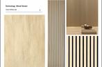 Akoestische Wandpanelen White Oak – 270 x 60 x 2,2 cm, Nieuw