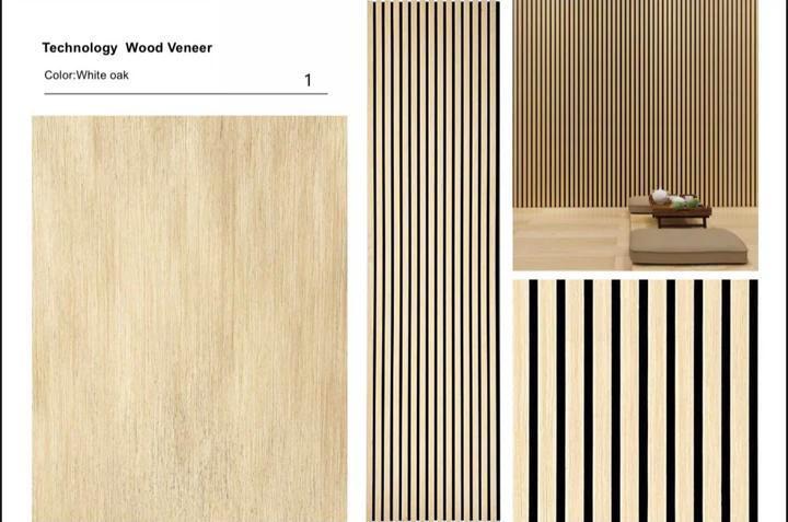 Akoestische Wandpanelen White Oak – 270 x 60 x 2,2 cm, Huis en Inrichting, Woonaccessoires | Wandplanken en Boekenplanken, Nieuw