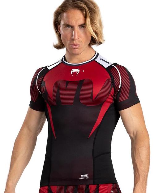 Venum Adrenaline Rashguard Rood Zwart, Kleding | Heren, Sportkleding, Rood, Maat 46 (S) of kleiner, Nieuw, Vechtsport, Ophalen of Verzenden