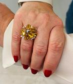 Bibigi - Ring - 18 karaat Witgoud - Kwarts en Diamanten, Nieuw