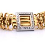 Armband - 18 karaat Geel goud - 1.70ct. tw. Diamant, Sieraden, Tassen en Uiterlijk, Armbanden, Nieuw