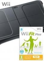 MarioWii.nl: Wii Fit Plus & Wii Balance Board Zwart - iDEAL!, Ophalen of Verzenden, Zo goed als nieuw