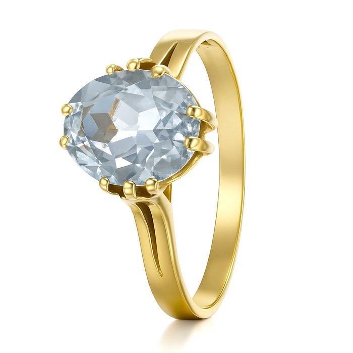 Ring - 18 karaat Geel goud - 2.75ct. tw. Topaas, Sieraden, Tassen en Uiterlijk, Ringen