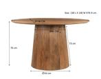 Salvator 130cm-13968, Huis en Inrichting, Tafels | Eettafels, Ophalen of Verzenden, Nieuw