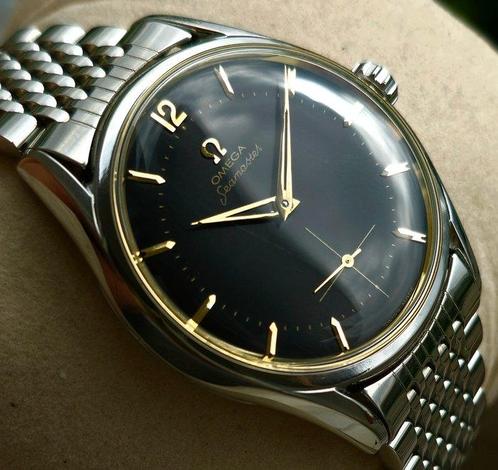 Omega - Seamaster Jumbo - Black Gilt Dial - cal.266 - 1954 -, Sieraden, Tassen en Uiterlijk, Horloges | Heren