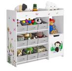 Speelgoedrek met 9 vakken – Kinderkast met Stoffen Boxen (59, Verzenden, Nieuw