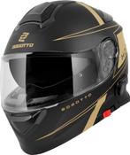 Bogotto H271 Taog Bluetooth Helm Zwart Goud, Systeemhelm, Verzenden, XXL, Nieuw met kaartje