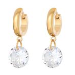 18K gold plated Stainless steel earrings, Intensity, Verzenden