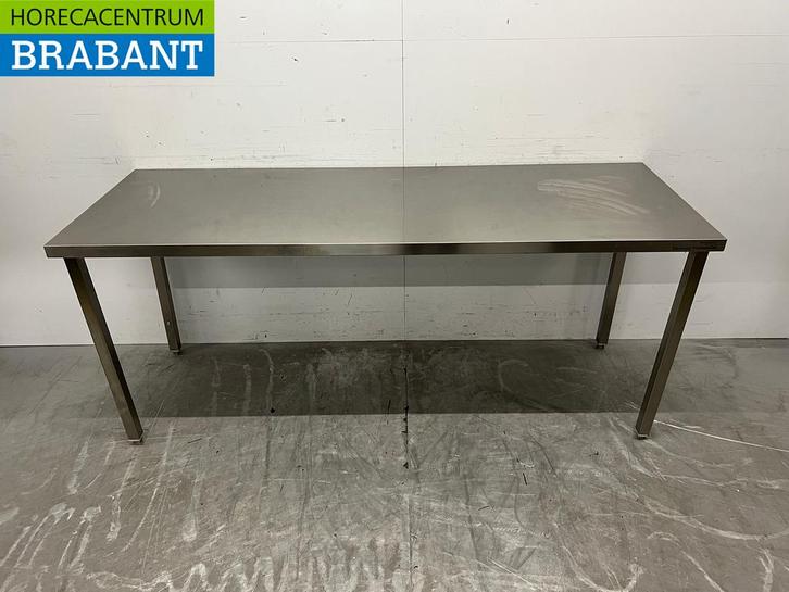 RVS Werktafel 200 cm Horeca, Zakelijke goederen, Horeca | Keukenapparatuur, Gebruikt, Ophalen of Verzenden