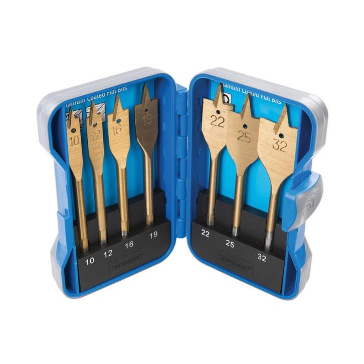 Silverline platborenset – Ø 10–32 mm – koolstofstaal, Doe-het-zelf en Verbouw, Gereedschap | Boormachines, Nieuw, Ophalen of Verzenden