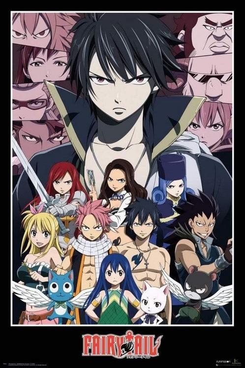 Poster Fairy Tail Group 61x91,5cm, Verzamelen, Posters, Nieuw, A1 t/m A3, Verzenden
