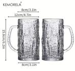 Bierglazen Pint Mokken met Dikke Bodem Frosted Bar Glas, Verzenden, Nieuw