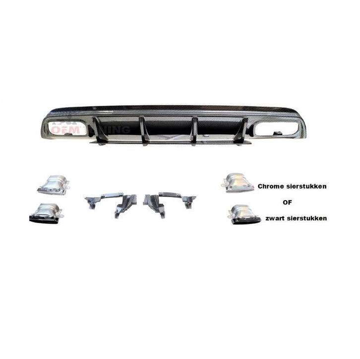 A-Klasse W176 A45 AMG Carbon Look Diffuser | 2015-2018, Auto-onderdelen, Carrosserie en Plaatwerk, Nieuw, Mercedes-Benz, Achter