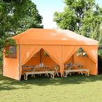 vidaXL Partytent inklapbaar pop-up met 4 zijwanden oranje, Verzenden, Nieuw, Partytent