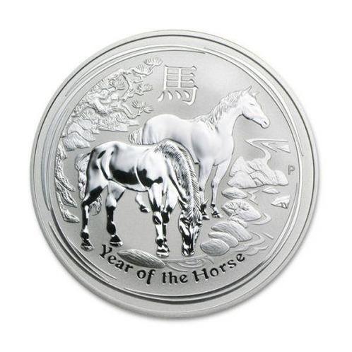 Lunar II - Year of the Horse - 2 oz 2014 (112.801 oplage), Postzegels en Munten, Munten | Oceanië, Losse munt, Zilver, Verzenden