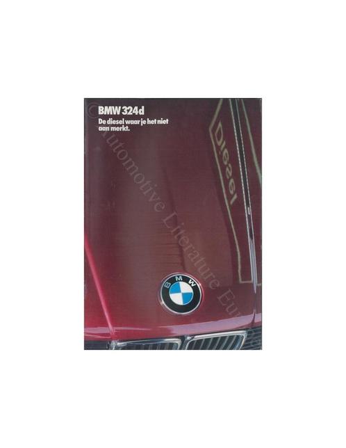 1986 BMW 3 SERIE DIESEL BROCHURE NEDERLANDS, Boeken, Auto's | Folders en Tijdschriften, BMW