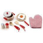 Viga Toys Keukenset rood 9-delig. 3+ van €23,95 voor €16,77, Ophalen, Nieuw