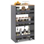 LIVSK Smalle Mobiele Serveerwagen - Open Planken - Keukenwag, Verzenden, Nieuw