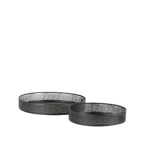 LABEL51 Dienbladen - Zwart - Metaal, Huis en Inrichting, Woonaccessoires | Dienbladen, Nieuw, Ophalen of Verzenden