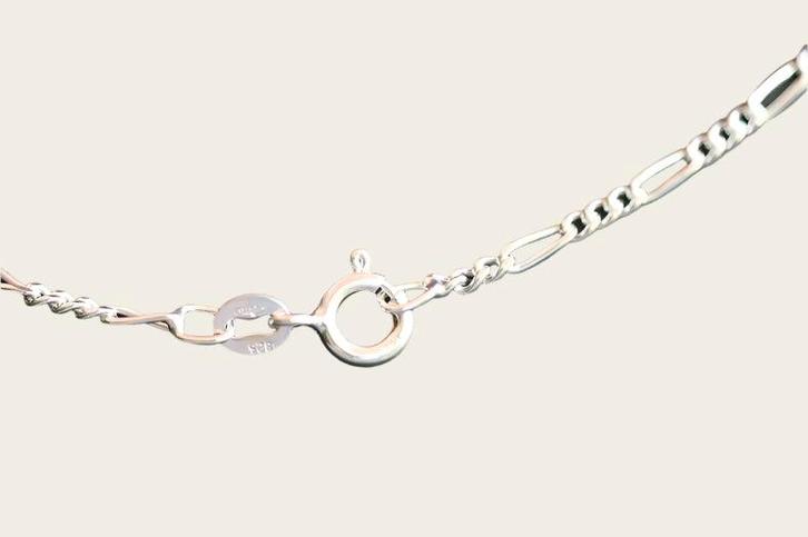 Zilveren ketting figaro 1. fijn - dikte 1,8 mm - 42/45/50 cm, Sieraden, Tassen en Uiterlijk, Kettingen, Nieuw, Verzenden