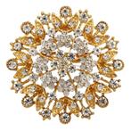 Fako Bijoux® - Broche - Ster Bloem - XXL - 71x71mm -, Sieraden, Tassen en Uiterlijk, Broches, Verzenden, Nieuw