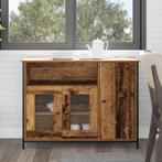 vidaXL Serre Old Wood 100x35x75 cm Engineered Wood, Huis en Inrichting, Minder dan 50 cm, Verzenden, Nieuw, Minder dan 100 cm