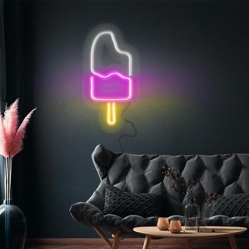 GGM Gastro | LED lichtbord/lichtreclame - Ice Cream - |, Huis en Inrichting, Keuken | Servies, Effen, Nieuw, Overige materialen