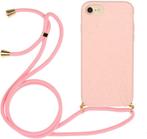 iPhone 6 Plus / 6S+ Crossbody TPU Hoesje met Koord Roze, Ophalen of Verzenden, Nieuw