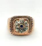 Zonder minimumprijs - Ring - 9 kt. Roségoud, Zilver -, Nieuw