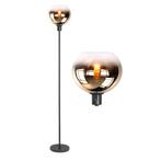 Highlight vloerlamp incl. 30cm Semi goudglas Zwart E27 148, Huis en Inrichting, Lampen | Vloerlampen, Ophalen of Verzenden, Nieuw