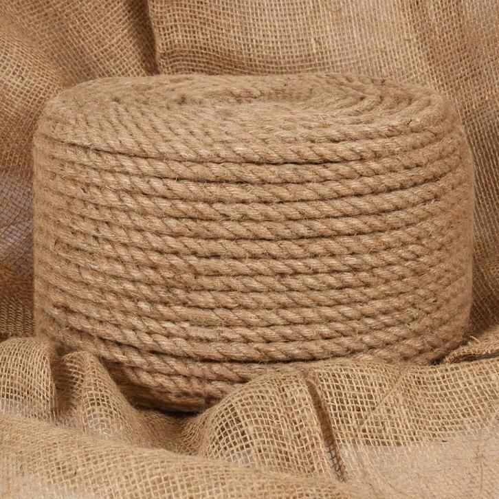 vidaXL Touw 50 m lang 12 mm dik jute, Doe-het-zelf en Verbouw, IJzerwaren en Bevestigingsmiddelen, Nieuw, Verzenden