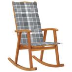 vidaXL Schommelstoel met kussens massief acaciahout, Tuin en Terras, Tuinstoelen, Verzenden, Nieuw, Hout