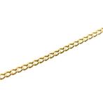 Gouden gourmet schakel ketting | 51 cm (unisex) (unisex), Ophalen of Verzenden, Gebruikt, Overige kleuren, Goud