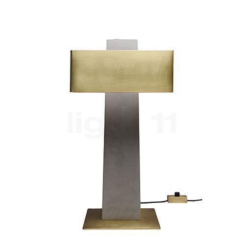 DCW Iota Tafellamp LED, grijs/messing , Magazijnuitverkoop,, Huis en Inrichting, Lampen | Tafellampen, Nieuw, Verzenden